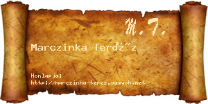 Marczinka Teréz névjegykártya