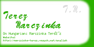 terez marczinka business card